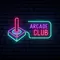 Retro Joystick Arcade Club Neon Sign - Neon Signs Now