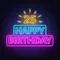 25th Happy Birthday Neon Sign - Neon Signs Now