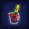 Wine in Ice Bucket Neon Sign - Neon Signs Now
