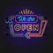 We Are Open Modern Neon Sign - Neon Signs Now