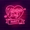 Valentines Day Party Neon Sign - Neon Signs Now