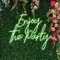 Enjoy The Party Neon Sign - Neon Signs Now