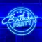 Birthday Party Blue Neon Sign - Neon Signs Now