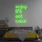 Enjoy Life Eat Cake Neon Sign - Neon Signs Now