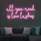 All You Need is Love Lashes Neon Sign - Neon Signs Now