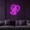 Scribble Dog Heart Neon Sign - Neon Signs Now