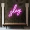 Glowing Slay Pink Neon Sign - Neon Signs Now