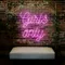 Chic Pink Girls Only Neon Sign - Neon Signs Now