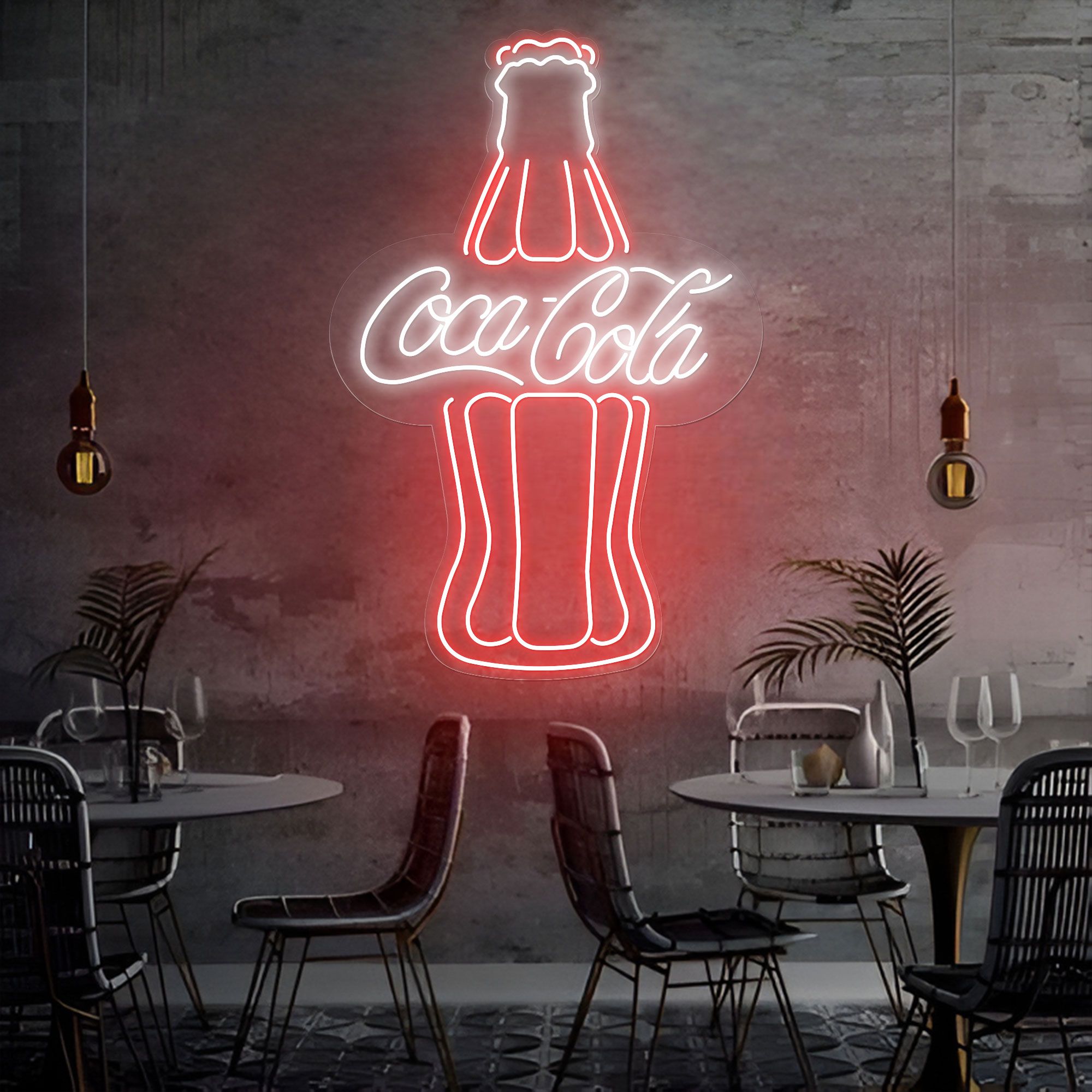 新品Coca-Cola ターゲットネオンサイン‼️ラージサイズ‼️ Coca Cola（コカコーラ） LEDライト ガレージ 看板 ネオン レタリング